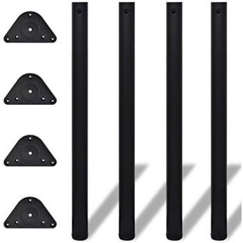 VidaXL Height Adjustable Desk Legs Black 870mm