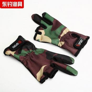Gants rosés pour attraper le poisson