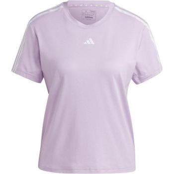 Camiseta deportiva adidas essentials 3stripes mujer lila