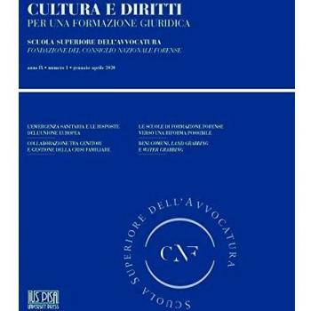 Cultura e diritti. Per una formazione giuridica (2020). Vol. 1: Gennaio-Aprile.