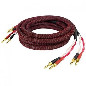 Dynavox Dynavox Perfect Sound Lautsprecherkabel 2m Audio-Kabel, Bananenstecker, (200 cm), Kabeldurchmesser ca. 12 mm