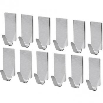 Stainless Steel Wall Hook Set for Bathroom and Kitchen