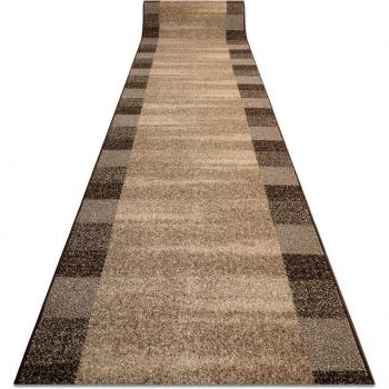 Caminos de estilo Karmel Etna: alfombra de pasillo arena-beige 80×420 cm