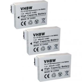 Batterie VHBW 900mAh pour Canon EOS Rebel