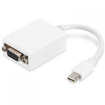 Adaptador miniDisplayPort M a SVGA HPDB15 Hembra 15cms