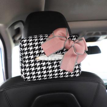 Sun Visor Tissue Holder with Bowknot
