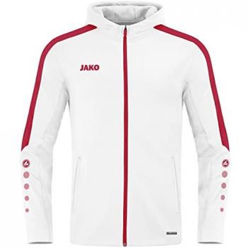 JAKO Kinder Kapuzensweatjacke Power Unisex Weiß 152