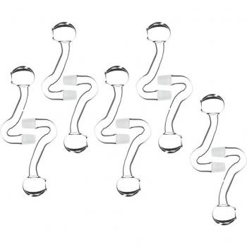 Set de 10 adaptadores de vidrio curvos 10mm