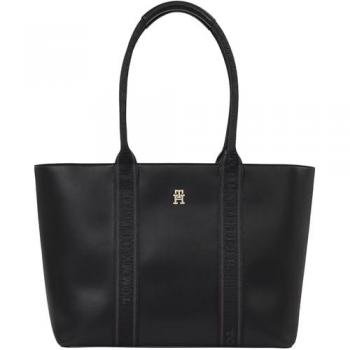 Tommy Hilfiger Damen-Tote-Bag TH Logotape – schwarz