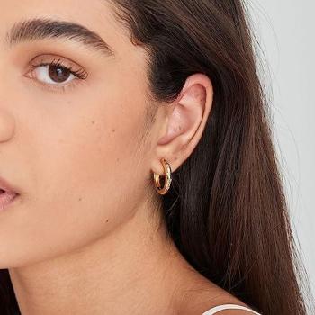 Classic Gold Star Hoop Studs