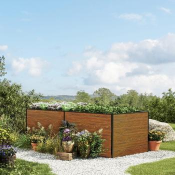 GFP 235x150x77 cm Wood-Finish Garden Bed