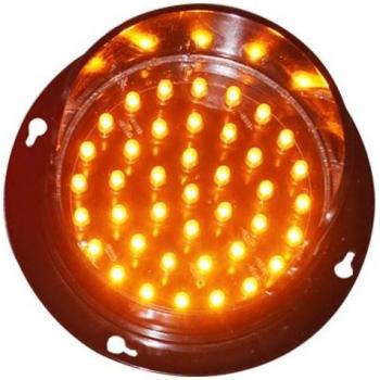 100mm High Brightness Yellow LED Traffic Signal Light (DC24V)