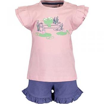 Blue Seven Set di 2 T-shirt e shorts rosa per ragazze