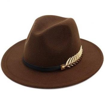 Stilvolle Fedora-Kappe aus Wolle für Frauen