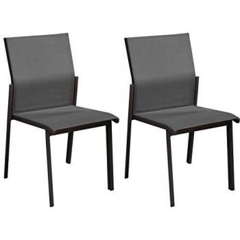 Ensemble de Chaises de Jardin Empilables Delia par Proloisirs (Lot de 2)
