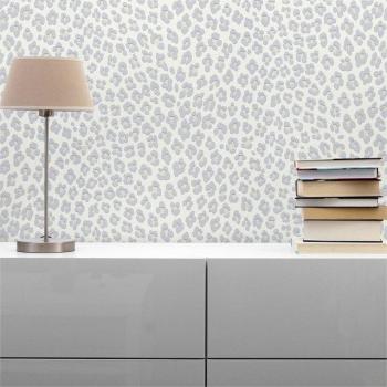 Tadessi Vliestapete „Kreisform“ – leichte Textur, Grau/Creme