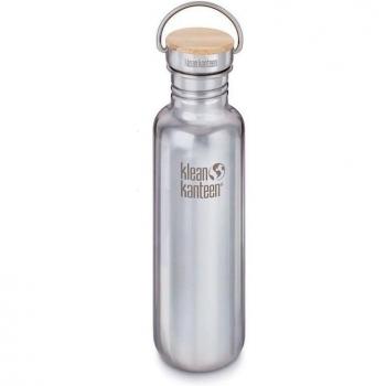 Klean Kanteen 800 ml – Réflect Bamboo Cap – version argent