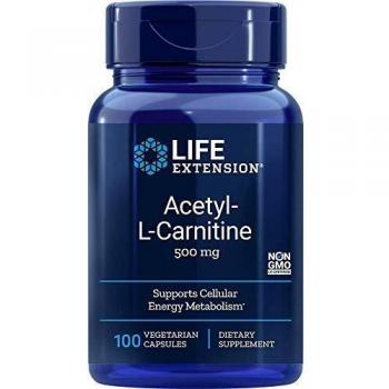 Life Extension, Acetyl-L-Carnitin, 500 mg, 100 Kapseln