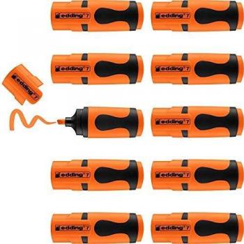 Edding 7 Mini Highlighter Neonorange, 10er Pack