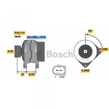 BOSCH Motore di avviamento 0 986 048 891