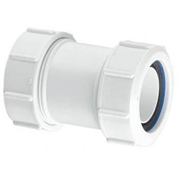 White 38 mm T28M Multifit Straight Connector (1.5)