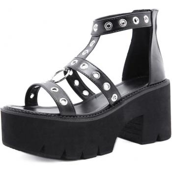 Women's Casual Thick Sole Roman Metal Sandals