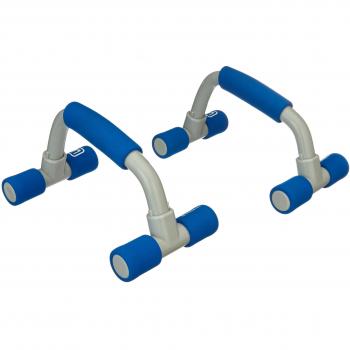 Energie-Push-Up-Griffe – Ständer für Liegestütze, einheitlich in Blau/Grau