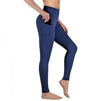Gimdumasa Leggings Fitness Donna Push Up Allenamento Opaco Vita Alta Yoga Palestra Leggins Sportivi Pantaloni GI188 (Profondo blu, M)