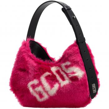 Gcds Pink Hobo Bag with Logo, Female, ONE SIZE