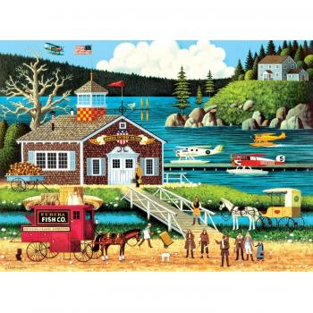 Buffalo Games Charles Wysocki Birds of a Feather 1000-Piece Puzzle