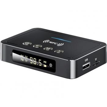 Adaptateur Audio 3 en 1 NFC USB 5.0 Émetteur/Récepteur 500mAh avec LED pour PC et TV
