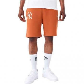 Pantalones Cortos New Era League Essentials NY Yankees Marrón Anaranjado