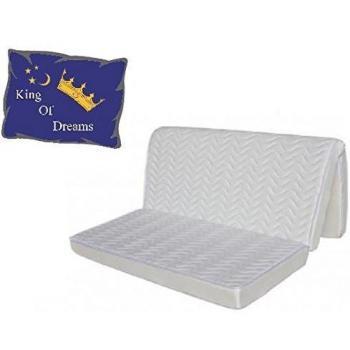 Matelas BZ 140x200 Mousse Poli Lattex Indéformable Tissu Stretch – Hauteur 10 cm – Soutien Très Ferme + Oreiller de Mémoire