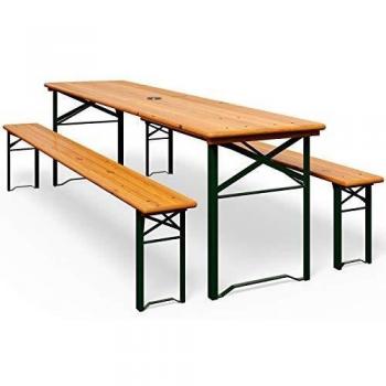 Deuba Bierzeltgarnitur Klappbar 170 x 46 x 75cm