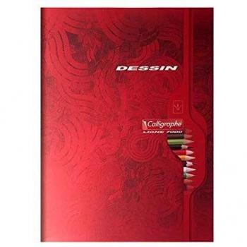 Cahier de dessin uni 17x22 32p 90g