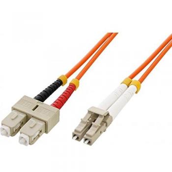 Techly ILWL D6-SCLC-150 15m 2x SC 2x LC OM1 Arancione cavo a fibre ottiche