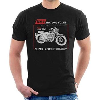Black BSA Super Rocket Men's Size L T‑Shirt