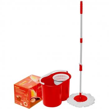 Fregadero Rojo Dual: Conjunto y Palo Extra