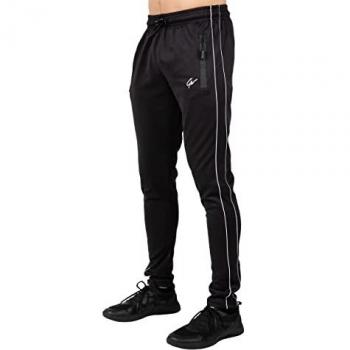 Pantalón Chándal Fitness GORILLA WEAR Wenden Negro y Blanco