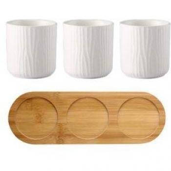 Sisters' Ceramic Brushing Cup Duo