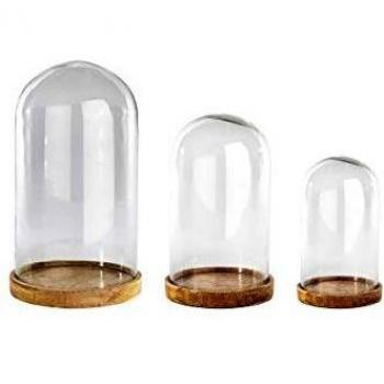 Inu Clear Glass Bell Jar