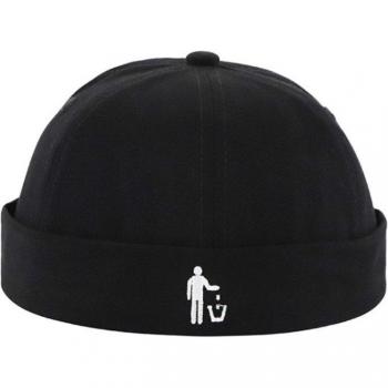 Embroidered Letters Beanie Hat