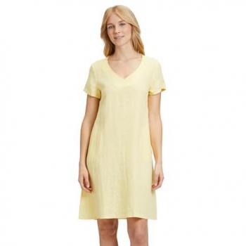 Sommerkleid BETTY BARCLAY in Gelb, V-Ausschnitt, Größe 44
