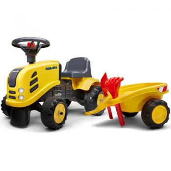 Komatsu Junior Yellow Tractor + Trailer Bundle – 1+ Years