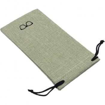 Linen Fabric Glasses Case