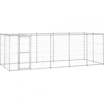 Recinto perruno exterior con techo metálico – 12,1 m²