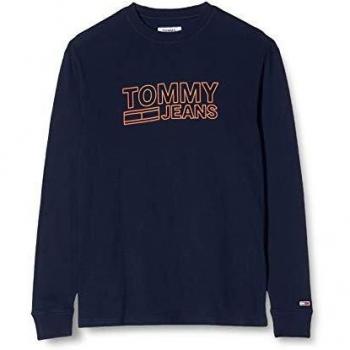 Tommy Hilfiger Camisa Contoured Corp Sleeve, Azul (Black Iris 002), Talla L