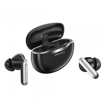 Awei T50 Auriculares TWS Bluetooth 5.3 con Docking Station Negra