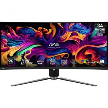 MSI MAG 341CQP QD-OLED pantalla para PC 86,4 cm (34 pulgadas) 3440 x 1440 Pixeles UltraWide Quad HD QDOLED Negro