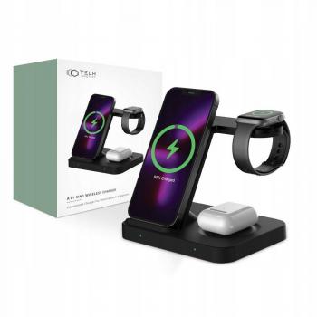 Cargador inalámbrico 15W Tech-Protect A11 3 en 1